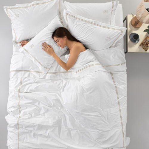 Σετ 4τμχ Σεντόνια Nice Beige 250x275 (Διπλό Πλακέ)