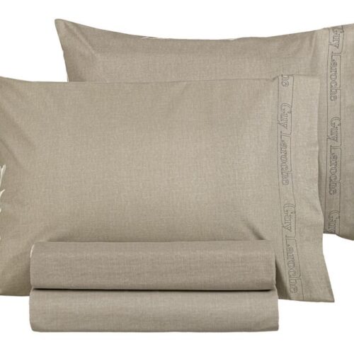 Μαξιλαροθήκες Easy Iron Color Plus Taupe 50x70 Guy Laroche